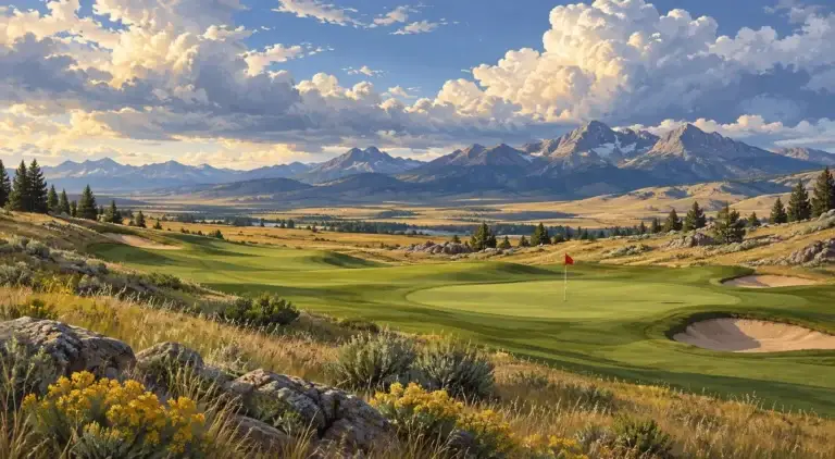 Illustration of Montana big-sky foothill prairie