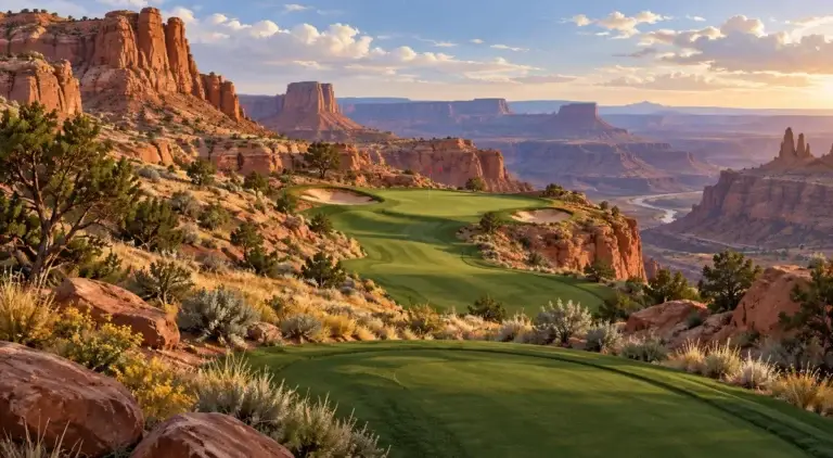 Illustration of Canyonlands-inspired formations