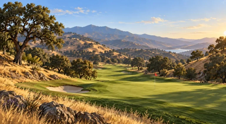 Illustration of Inland California oak hills