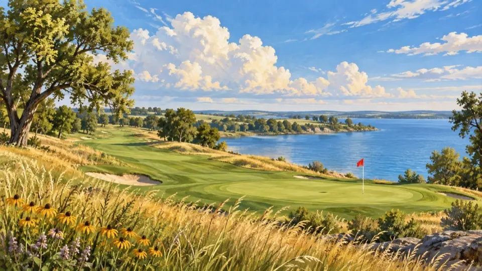 Illustration representing Golf Courses in Harrison County, Ohio